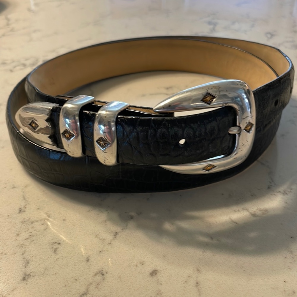 Mens leather belt